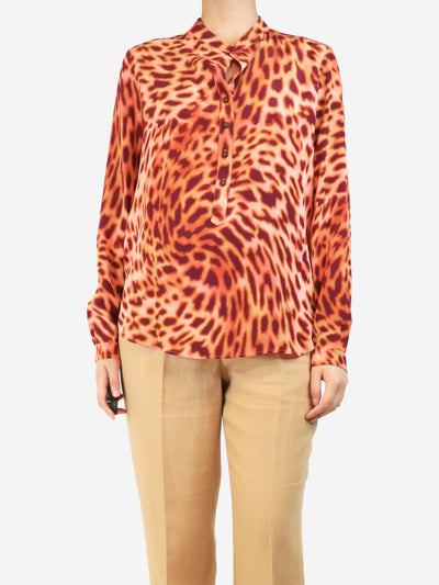 Pink leopard print blouse - size UK 8 Tops Stella McCartney 
