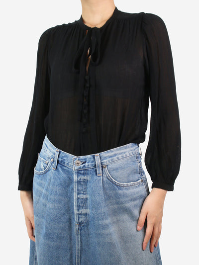 Black sheer blouse - size UK 8 Tops Isabel Marant Etoile 