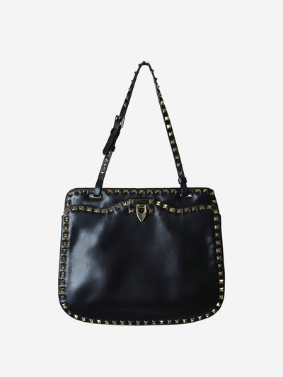 Black Rockstud top handle bag Top Handle Bags Valentino 