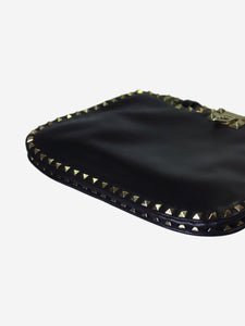 Valentino Black Rockstud top handle bag