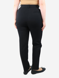 Versace Black tapered trousers - size UK 12
