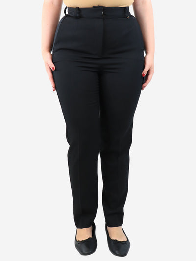 Black tapered trousers - size UK 12 Trousers Versace 