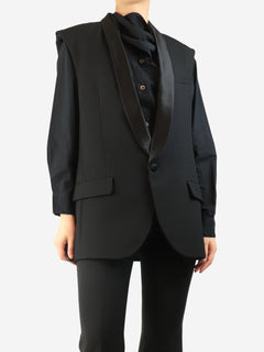 Black wool-blend waistcoat - size M Coats & Jackets Rabens Saloner 