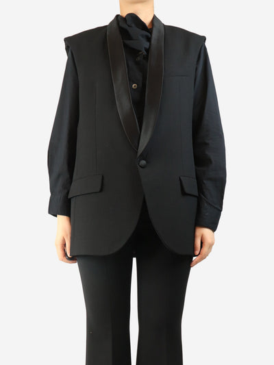 Black wool-blend waistcoat - size M Coats & Jackets Rabens Saloner 