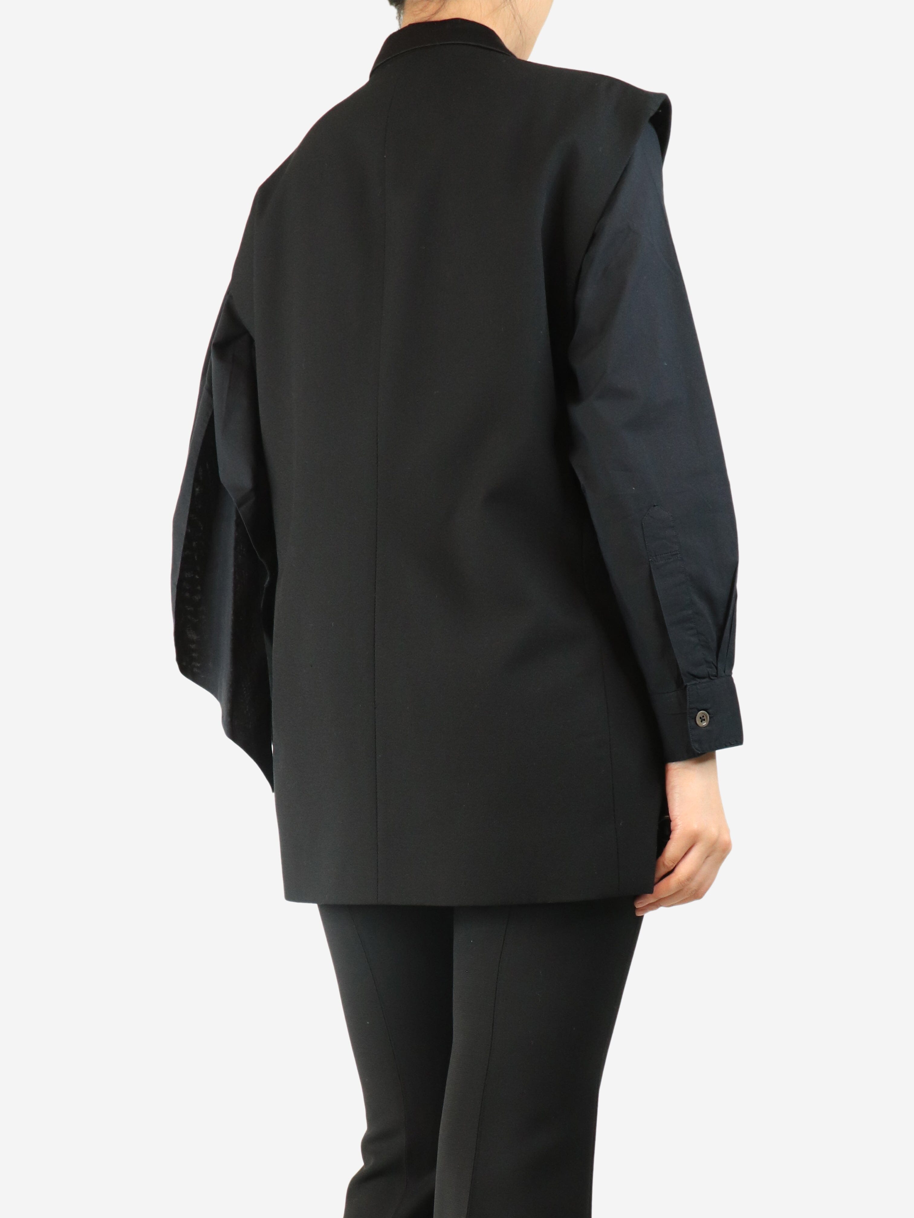 Black wool-blend waistcoat - size M Coats & Jackets Rabens Saloner 