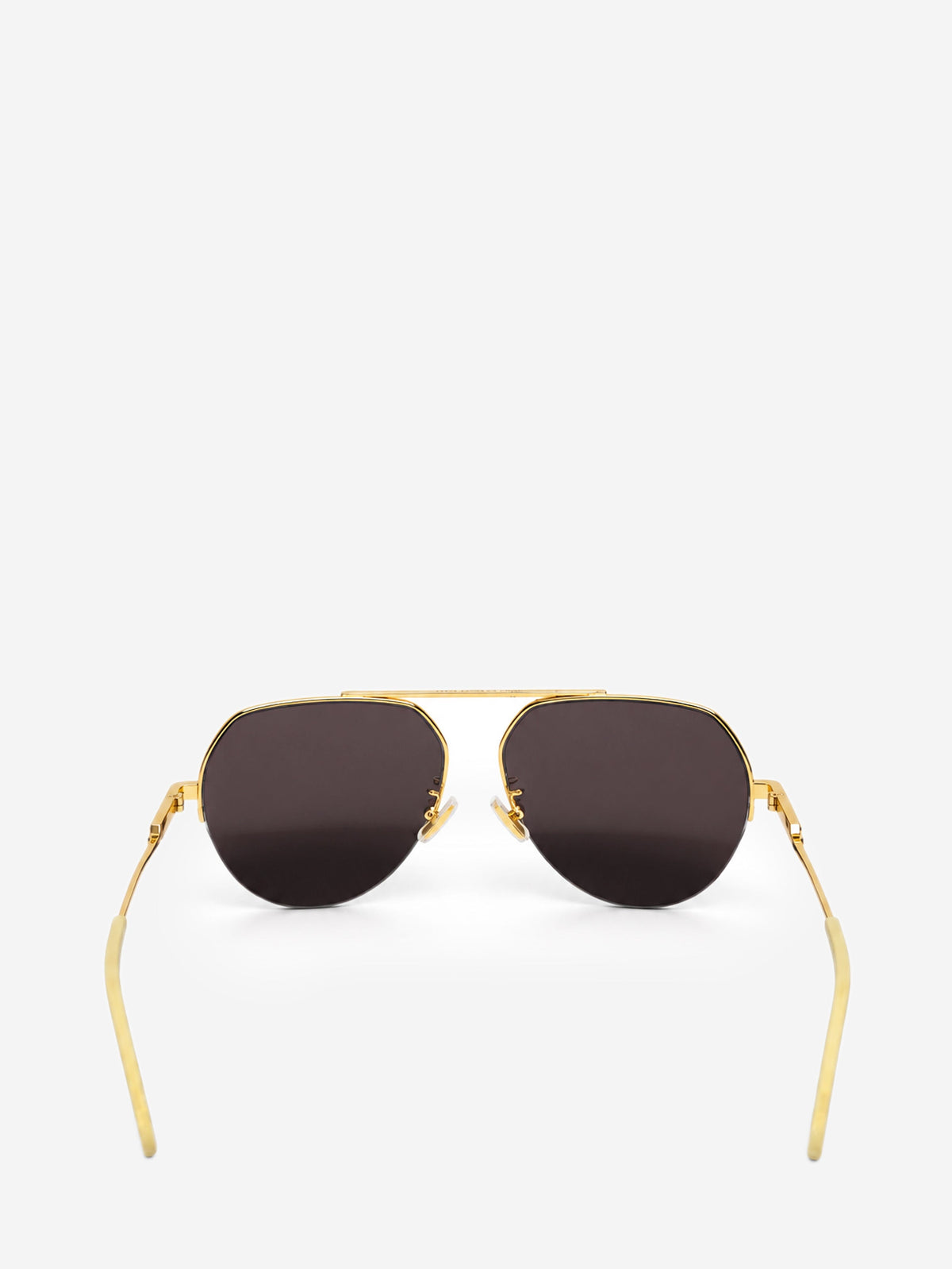 Gold half-rim aviator sunglasses Sunglasses Bottega Veneta 