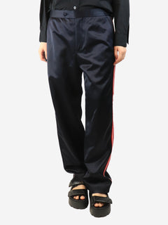 Navy Major League suiting trousers - size Men's Waist 34 Trousers Bode 