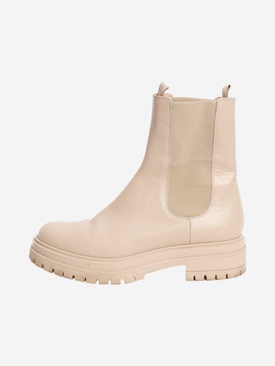 Neutral leather chelsea boots - size EU 39 (UK 6) Boots Gianvito Rossi 