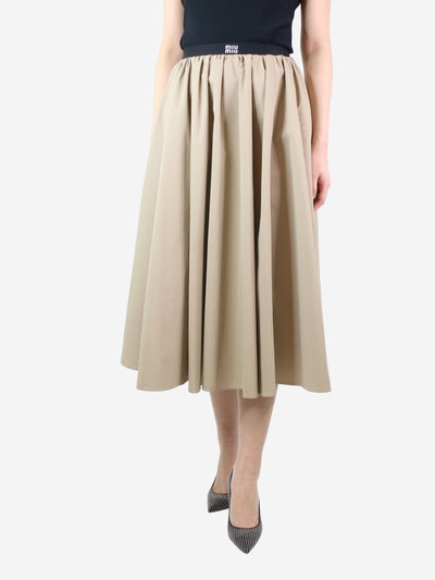 Beige elasticated pocket skirt - size UK 8 Skirts Miu Miu 