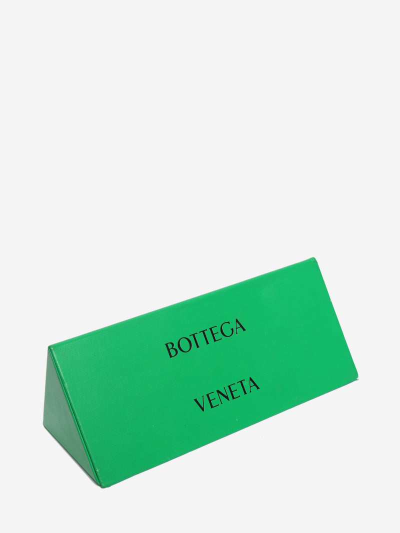 Gold half-rim aviator sunglasses Sunglasses Bottega Veneta 