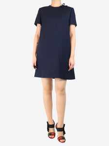 Valentino Navy blue crepe mini dress - size UK 14