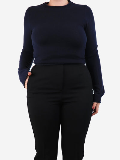 Navy blue cashmere sweater - size M Knitwear G. 
