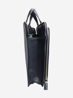 Navy leather briefcase Luggage & Travel Bags Prada 