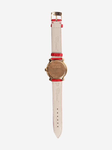 18k Yellow gold Happy Sport Floating Diamonds watch alternate image