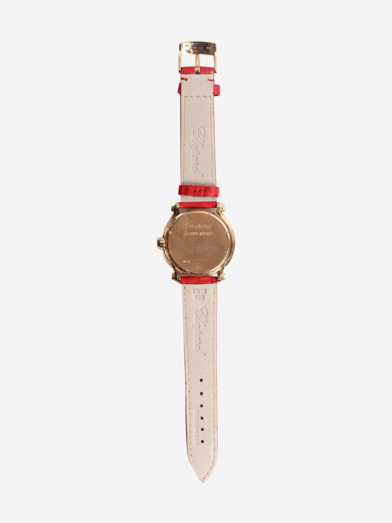 18k Yellow gold Happy Sport Floating Diamonds watch Watches Chopard 