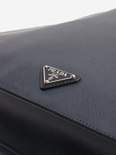 Navy leather briefcase Luggage & Travel Bags Prada 