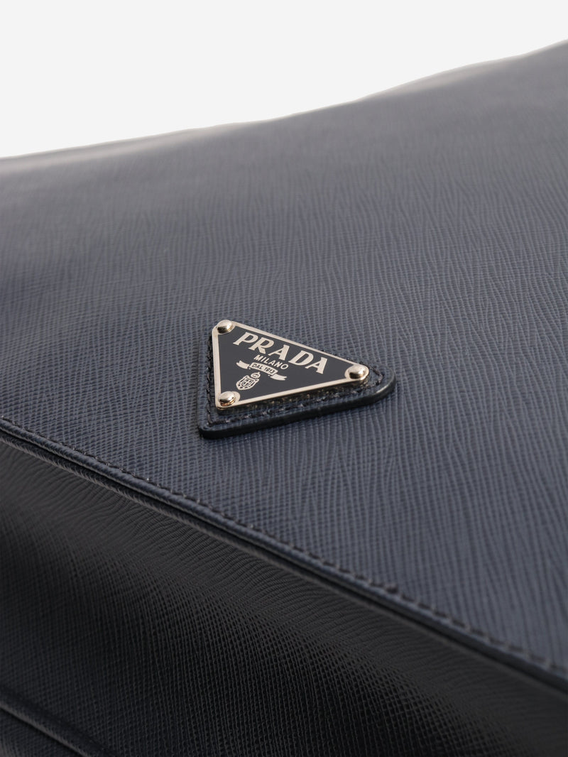 Navy leather briefcase Luggage & Travel Bags Prada 