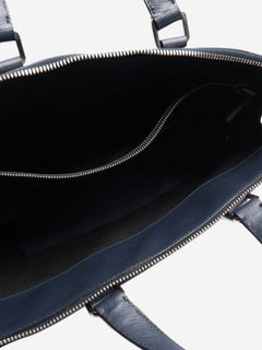 Navy leather briefcase Luggage & Travel Bags Prada 