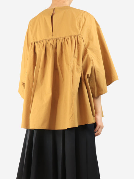 Tobacco cotton top - size UK 12 alternate image