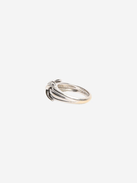 18k White Gold Schlumberger X ring alternate image