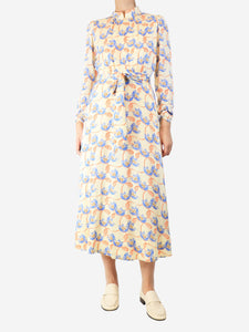 ME + EM Multi floral button down dress - size UK 10