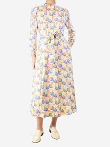 ME + EM Multi floral button down dress - size UK 10