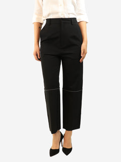 Black raw hem suit trousers - size UK 10 Trousers MM6 Maison Margiela 