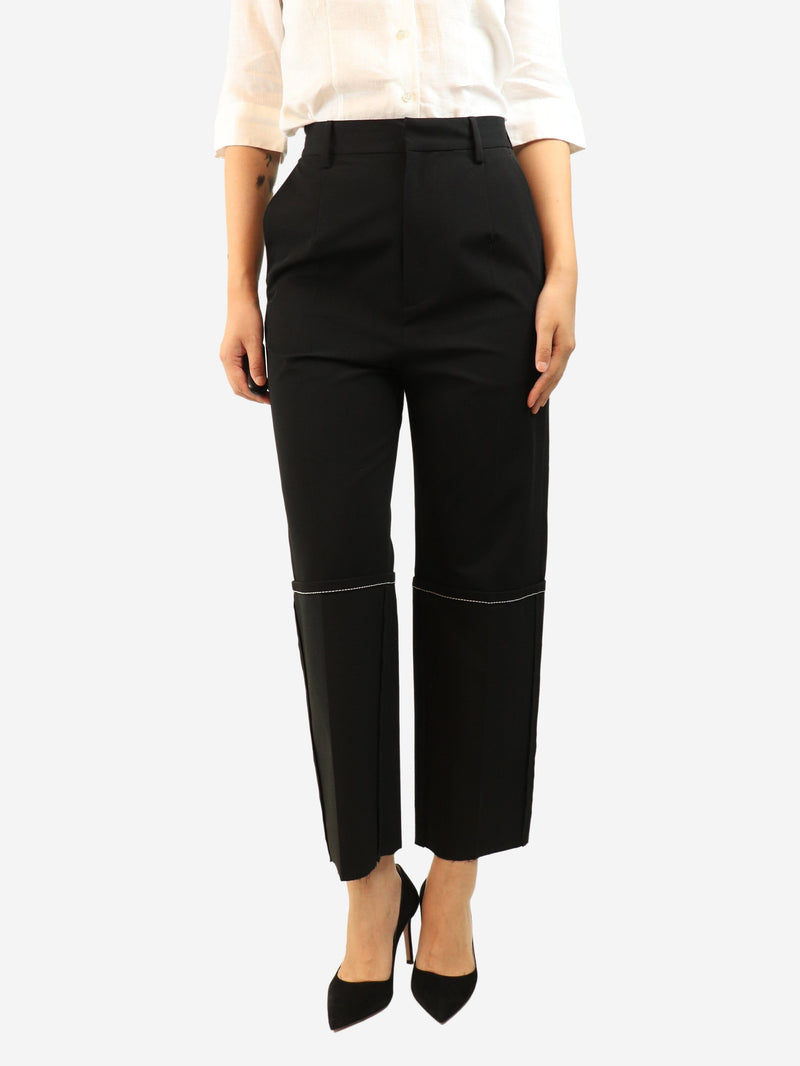 Black raw hem suit trousers - size UK 10 Trousers MM6 Maison Margiela 
