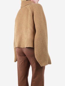 Khaite Biscuit ribbed funnel-neck jumper - size M