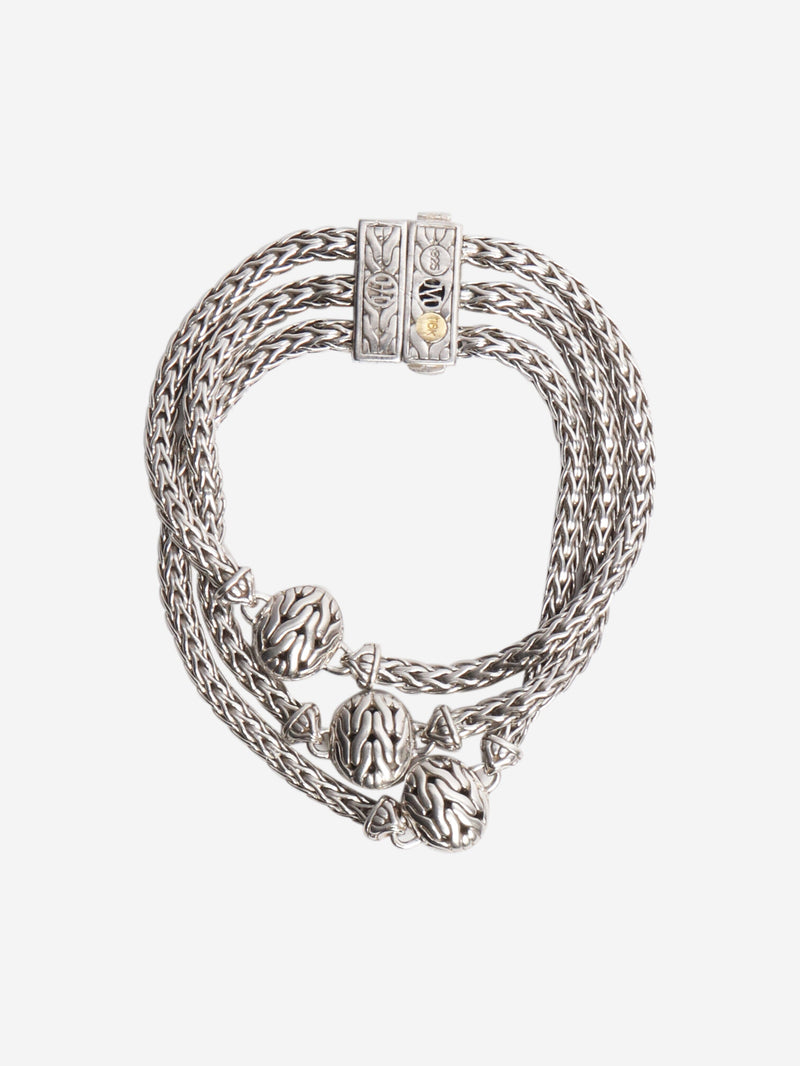 Sterling silver Triple Chain diamond-charm bracelet Bracelets John Hardy 