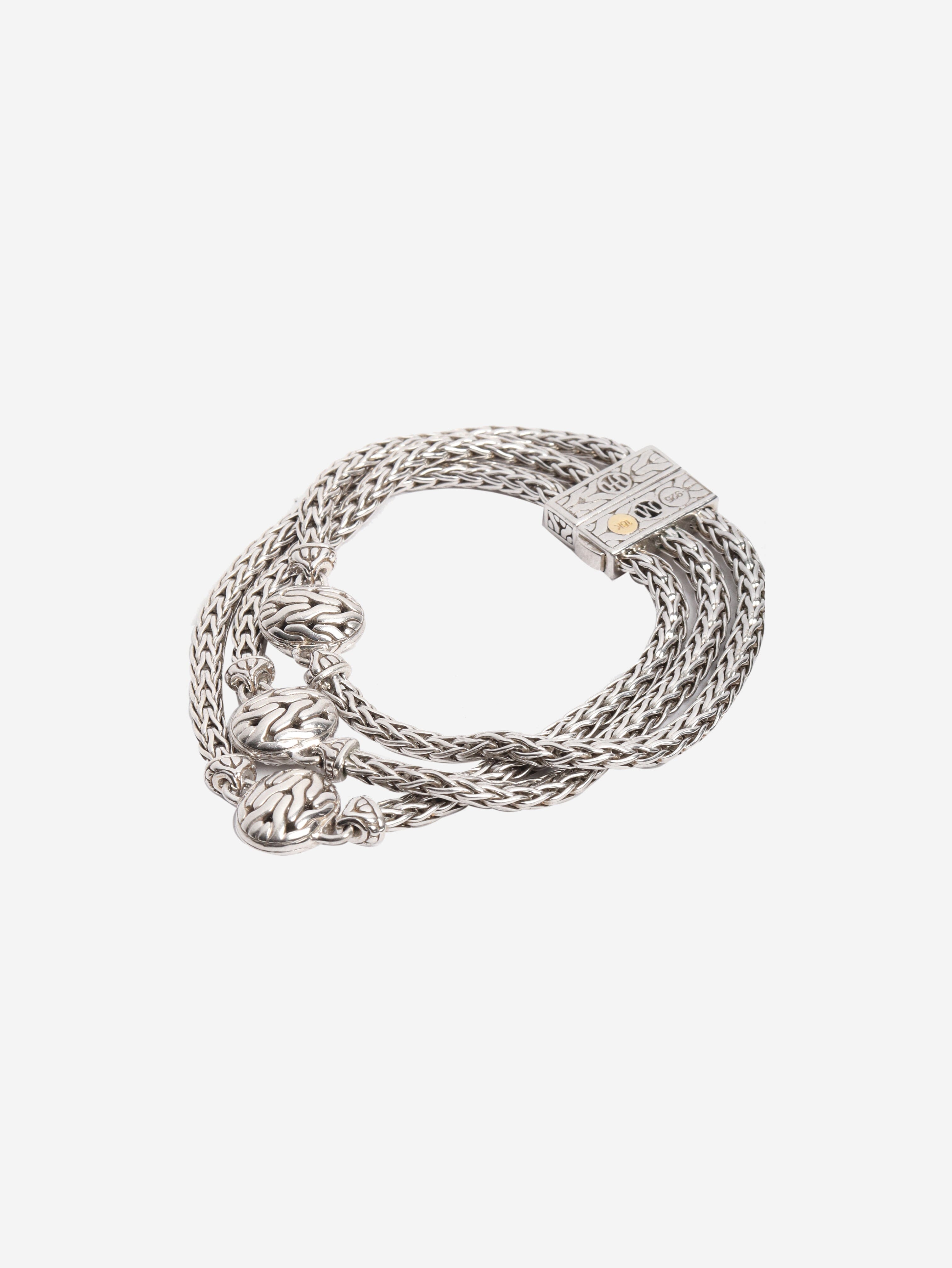 Sterling silver Triple Chain diamond-charm bracelet Bracelets John Hardy 