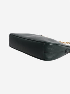Green Saffiano leather mini bag