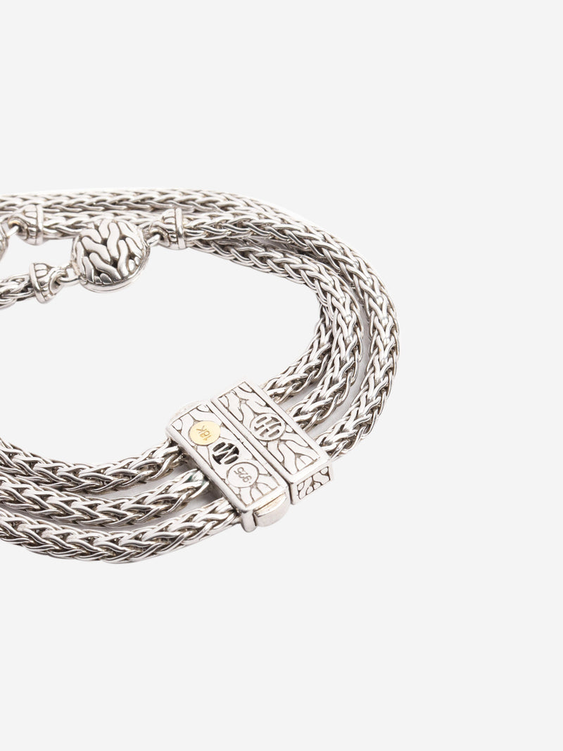 Sterling silver Triple Chain diamond-charm bracelet Bracelets John Hardy 