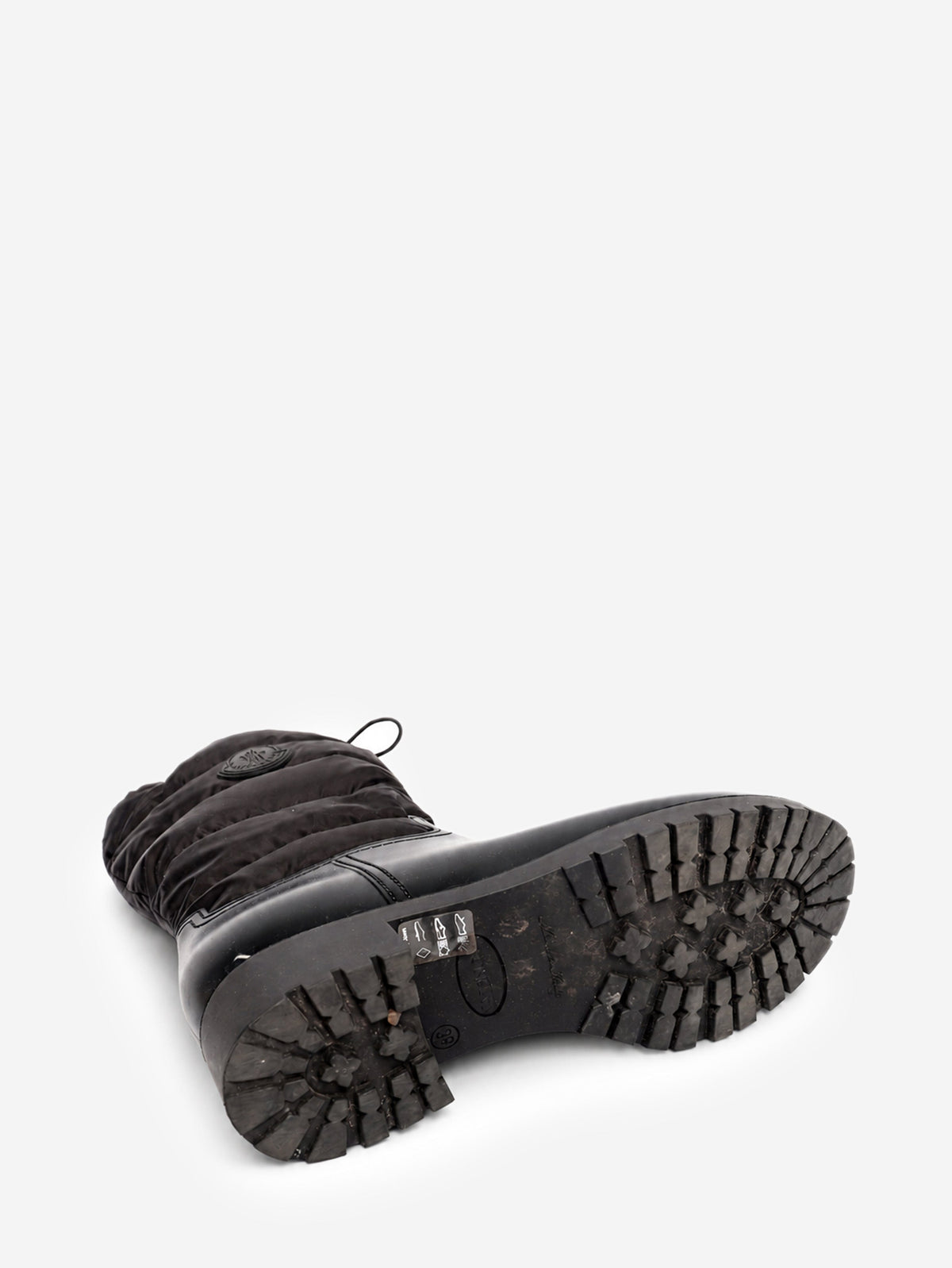 Black Ginette quilted rain boots - size EU 39 Boots Moncler 