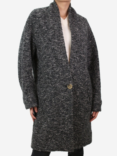 Grey single-button wool-blend coat - size UK 8 Coats & Jackets Isabel Marant Etoile 