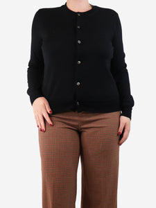 Comme Des Garçons Black and navy overlay cardigan - size M
