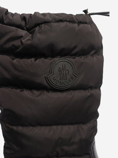 Black Ginette quilted rain boots - size EU 39 Boots Moncler 