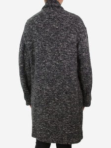 Isabel Marant Etoile Grey single-button wool-blend coat - size UK 8