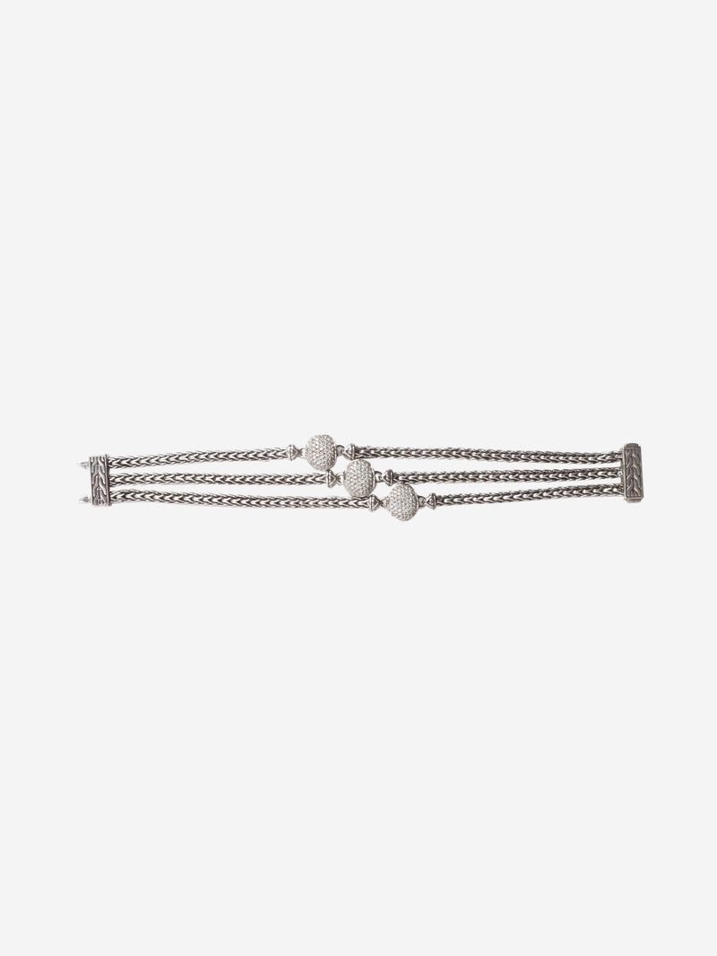 Sterling silver Triple Chain diamond-charm bracelet Bracelets John Hardy 