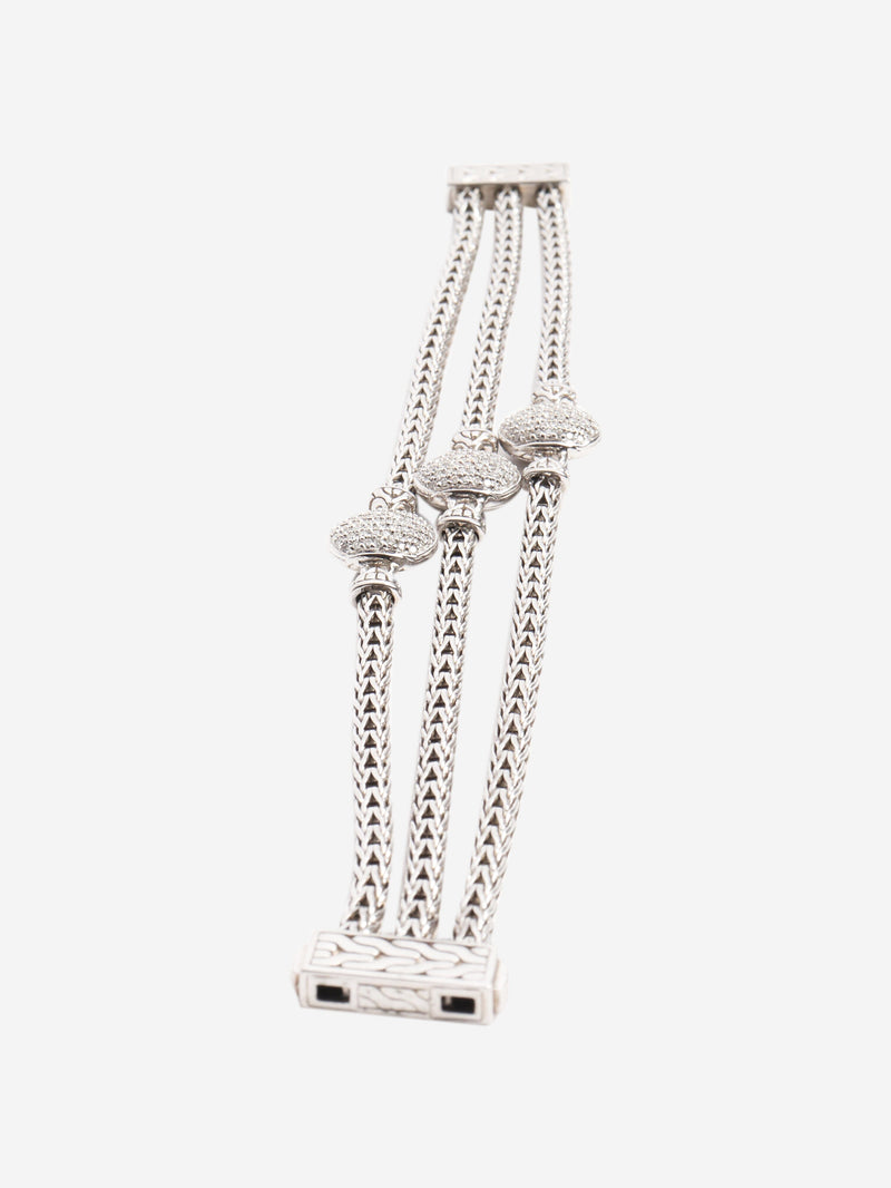Sterling silver Triple Chain diamond-charm bracelet Bracelets John Hardy 
