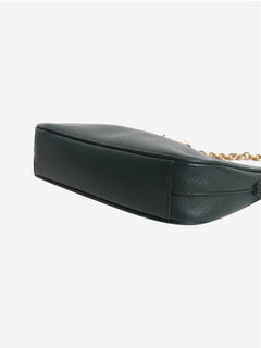 Green Saffiano leather mini bag
