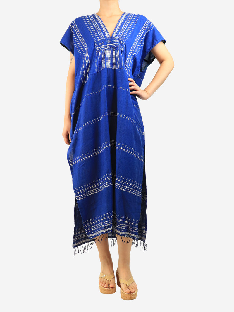 Blue Inku long caftan dress - size OS