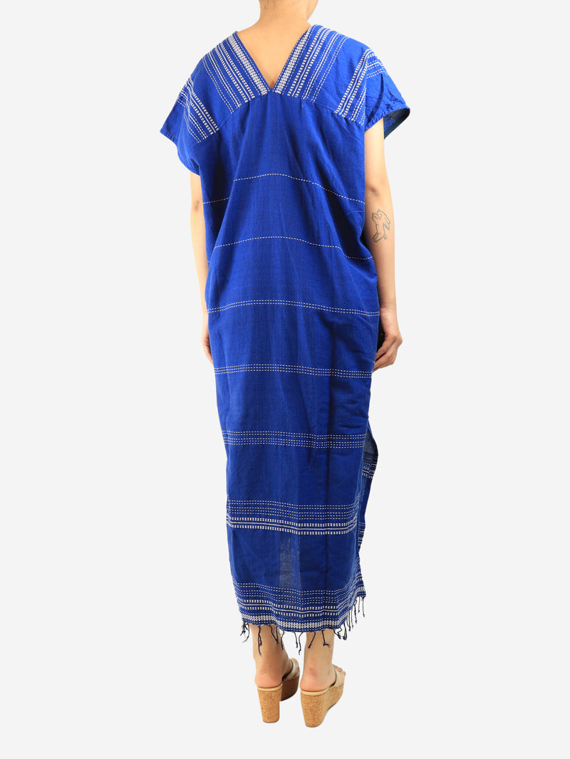 Blue Inku long caftan dress - size OS