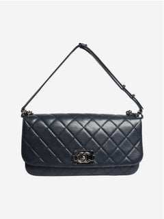 Navy 2012 east west boy bag Cross-body Bags Chanel 