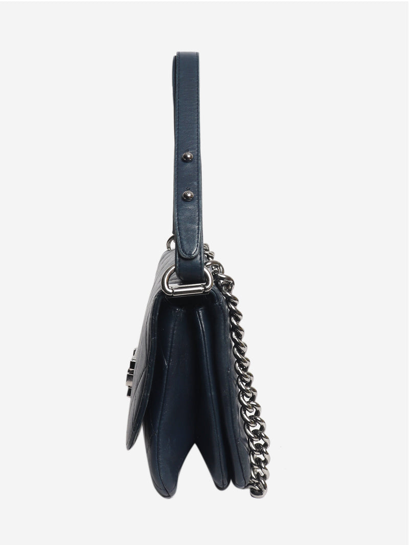 Navy 2012 east west boy bag Cross-body Bags Chanel 