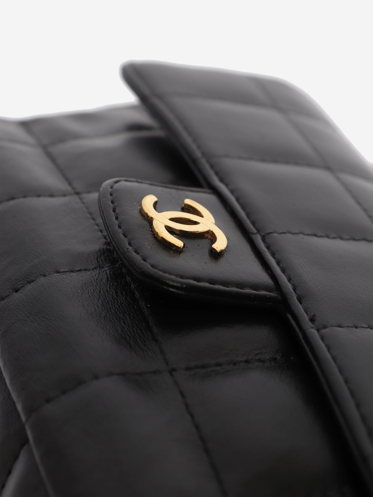 Chanel black lambskin Chocolate Bar mini flap bag - view 5