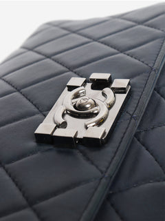 Navy 2012 east west boy bag Cross-body Bags Chanel 