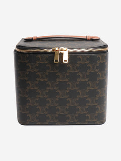 Brown square vanity case Top Handle Bags Celine 