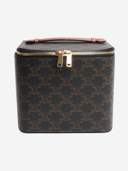 Brown square vanity case product image