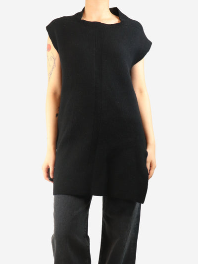Black asymmetric cashmere jumper - size M Knitwear Rick Owens 